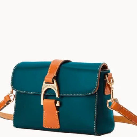 Dooney & Bourke Wexford Leather Kyra Bag Deep Teal - Picture 13 of 14